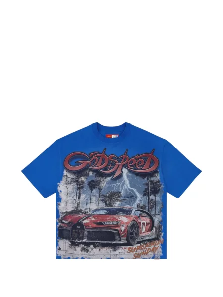 Tricou Godspeed albastru