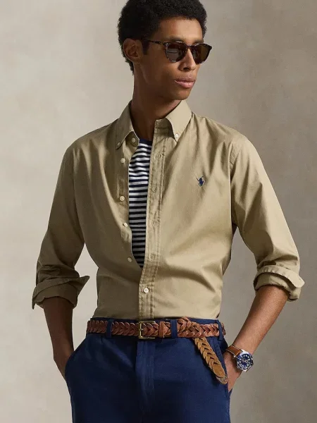 Polo Ralph Lauren Koszula Custom Fit beżowy