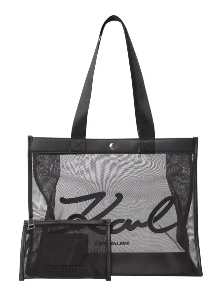 Karl Lagerfeld kabelka typu tote dámska K/SIGNATURE čierna