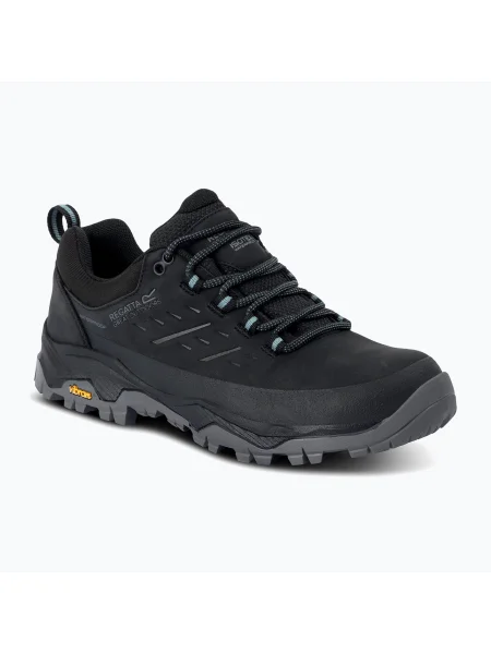 Мъжки туристически обувки REGATTA Blake Low black/green haze черно