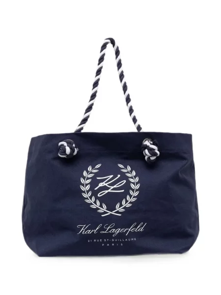 Geantă shopper Karl Lagerfeld cu imagine albastru