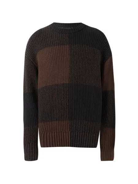 TOMMY HILFIGER Pulover / închis / amestecat maro