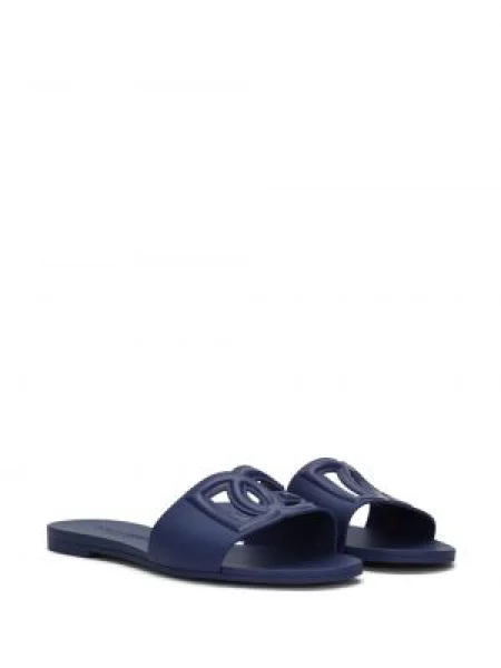 Klapki Dolce And Gabbana niebieskie