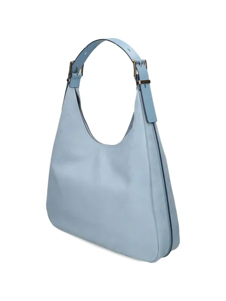 Body Michael Michael Kors mini cu autograf din piele albastru