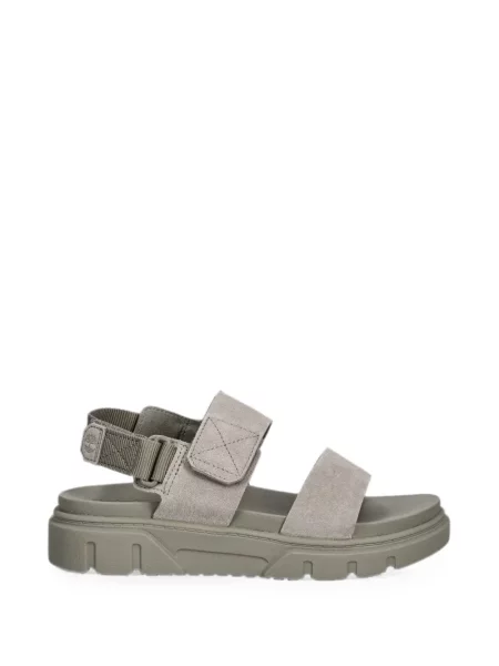 Sandale Timberland din piele de căprioară cu bretele gri