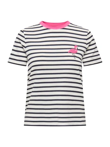 ONLY Tričko ONLHEART tmavě modrá / světle růžová bílá