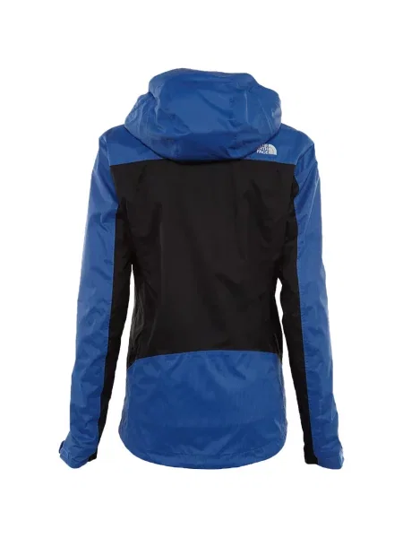 Geacă The North Face cu glugă albastru