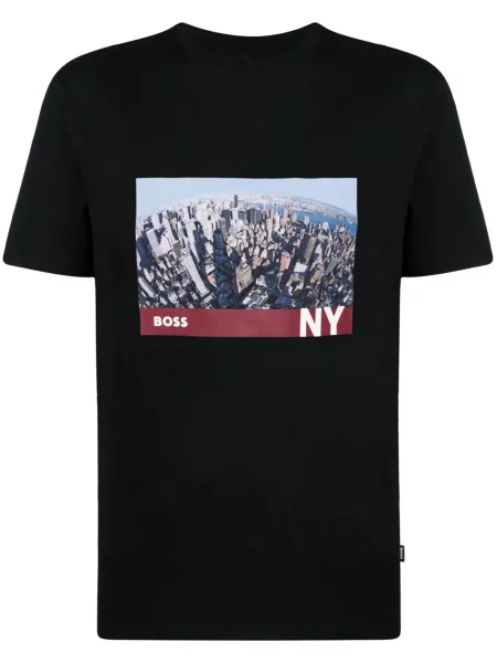 Tricou Boss cu imagine negru