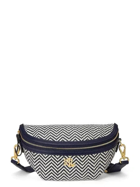 Torbica za okoli pasu Lauren Ralph Lauren modra