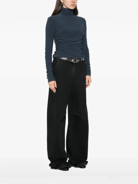 Top Patrizia Pepe drapat albastru