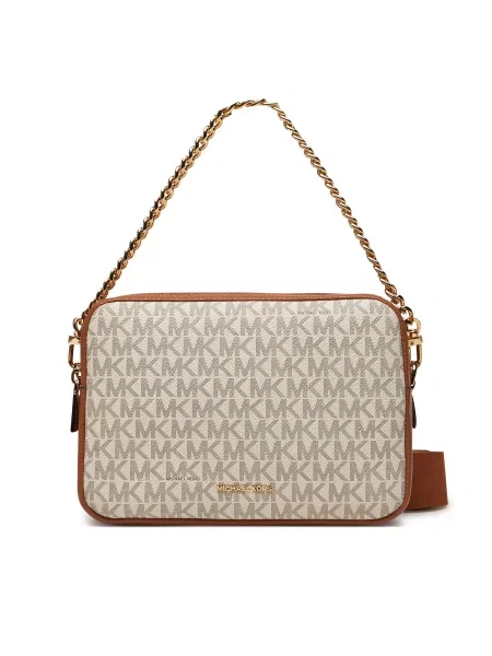 MICHAEL Michael Kors Τσάντα ώμου σκούρο / κονιάκ / κίτρινο παστέλ μπεζ