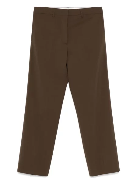 Pantaloni Miu Miu de lână maro