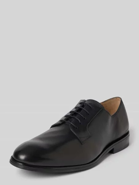 Buty derby skórzane sznurowane model ‘pero kleitos’ Joop! Shoes czarny