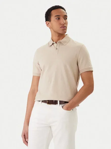 Guess Polo marškinėliai smėlio