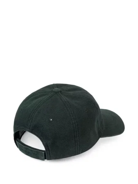 Șapcă Carhartt Wip din canvas cu autograf verde