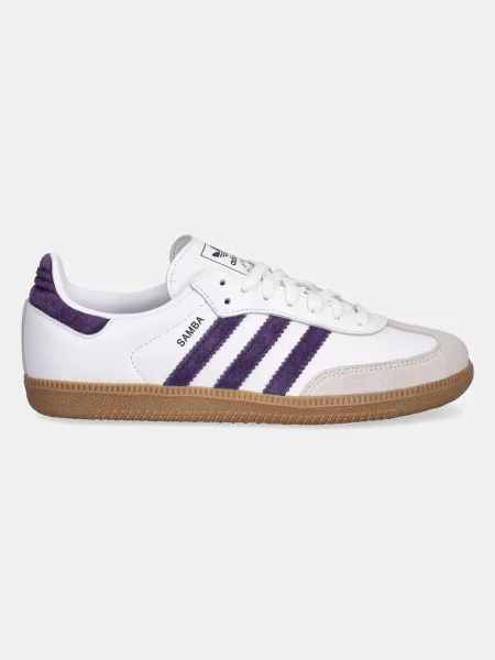 Usnjene superge adidas Originals Samba OG bela