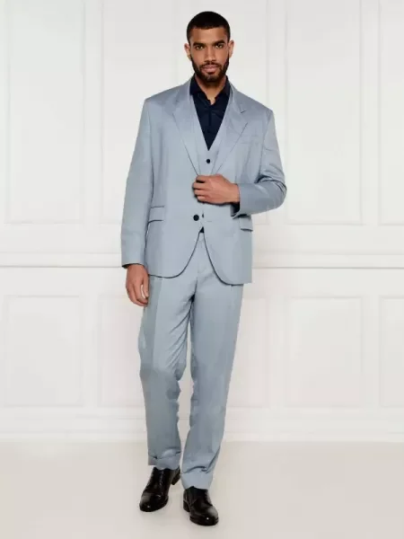 HUGO Costum | Modern fit albastru