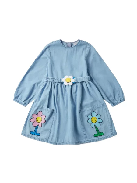 Dětské šaty Stella Mccartney modré