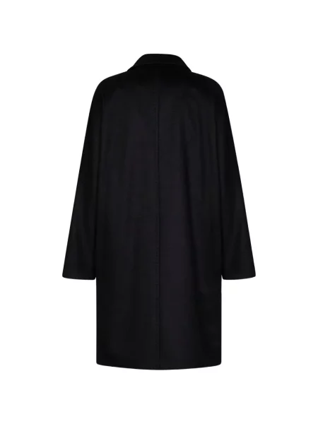 Palton Max Mara cu două rânduri de nasturi negru