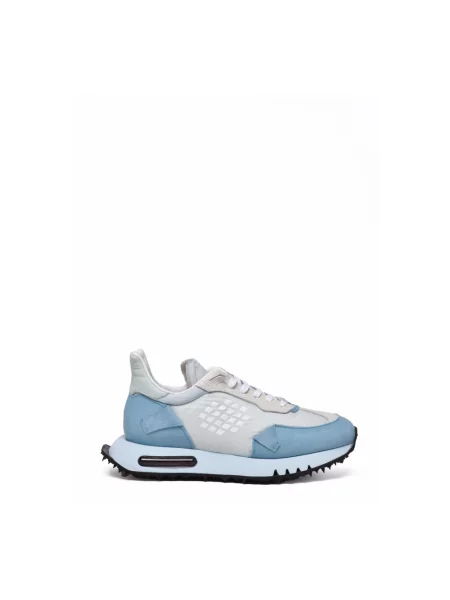Sneakersy Be Positive skórzane niebieskie