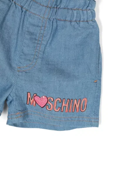 Szorty dziecięce Moschino niebieskie