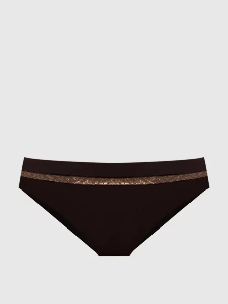 Трусики від купальника з ланцюжком моніль Brunello Cucinelli коричневі