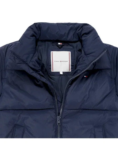 Geacă cu puf copii Tommy Hilfiger albastru