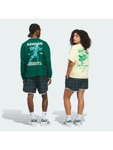 Adidas Originals Spodenki Cherry Track Short blau zielone