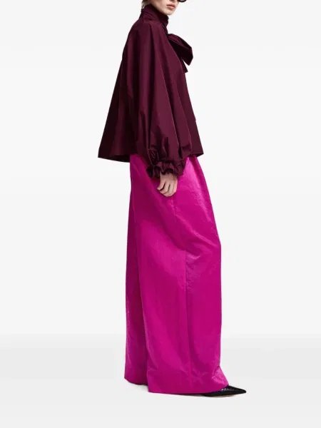 Bluză Essentiel Antwerp cu funde violet