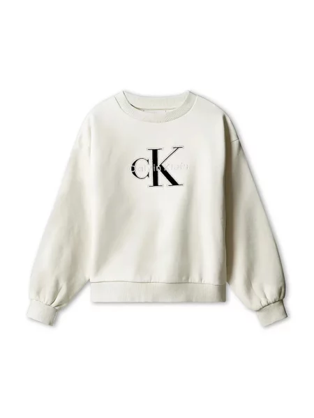 Calvin Klein Jeans dukserica za djecu od pamuka bež