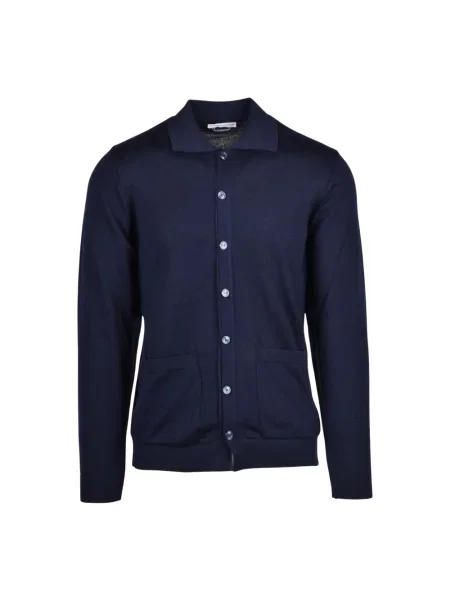 Sweter Daniele Alessandrini wełniany niebieski