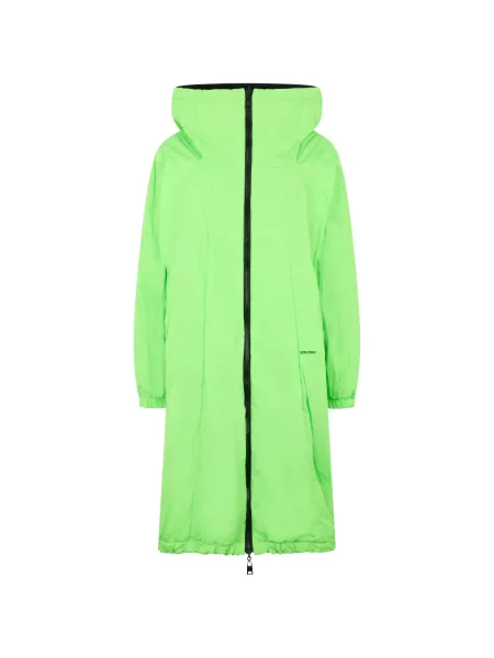 Palton Valentino Garavani cu glugă verde