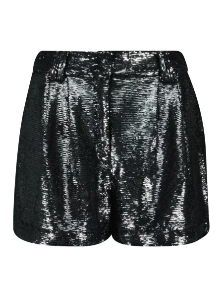 Szorty Iro z cekinami z wysoką talią szare