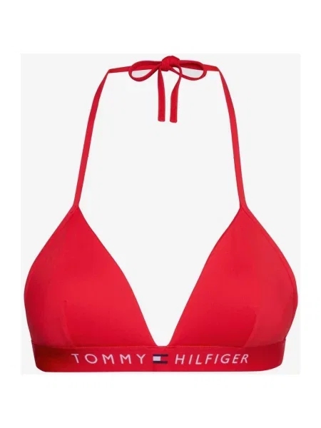 Góra od bikini w kolorze czerwonym Tommy Hilfiger Original Logo M czerwone