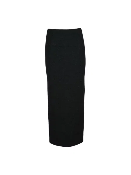 Długa spódnica maxi Alberta Ferretti wełniana czarna