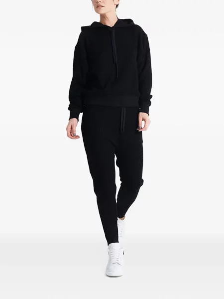 Πλεκτό hoodie Tessitura μαύρο