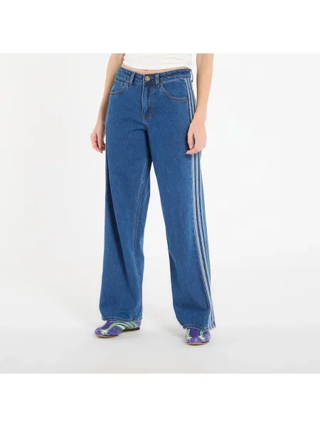 Kalhoty adidas Firebird Track Pants Denim Medvin šedé