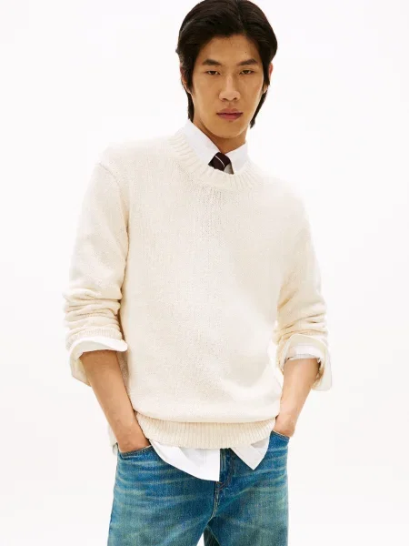 TOMMY HILFIGER Pulover ecru