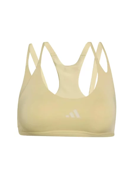 ADIDAS PERFORMANCE Sutien sport Optime Workout deschis galben