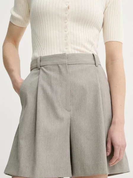 By Malene Birger pantaloni scurti POVILLE femei neted high waist bej