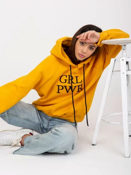 Jopa Fashionhunters raglan rokav rumena