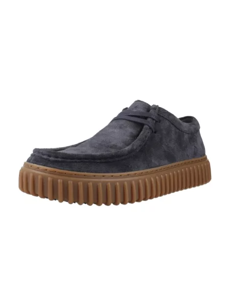 Półbuty Clarks zamszowe niebieskie