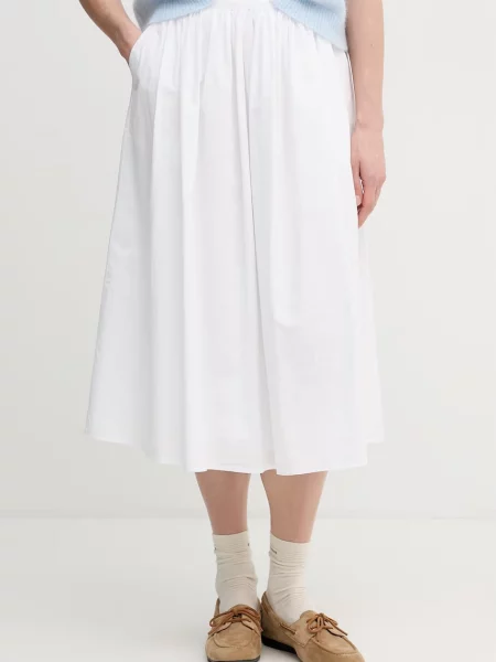 OUI fustă din alb