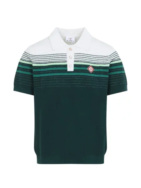 Tricou polo Casablanca tricotate verde
