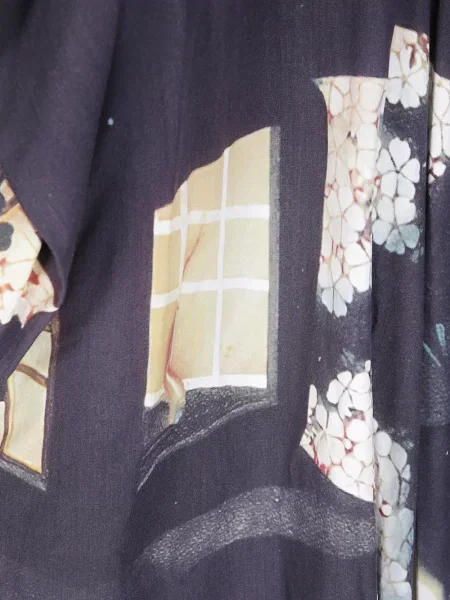 Rochie Yohji Yamamoto cu imagine asimetrică negru
