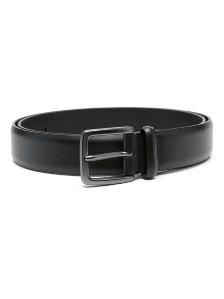 Curea Orciani din piele cu cataramă negru