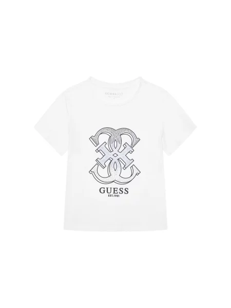 Guess Majica Regular Fit bela