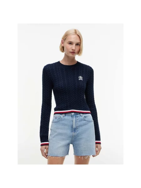 Tommy Jeans sveter dámsky modrá