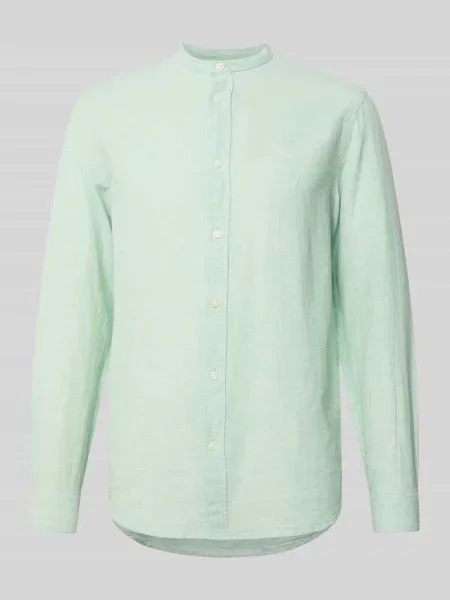 Koszula casualowa o kroju slim fit z mieszanki bawełny i lnu model CAIDEN' Only & Sons