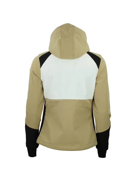 Geacă Peak Mountain softshell auriu